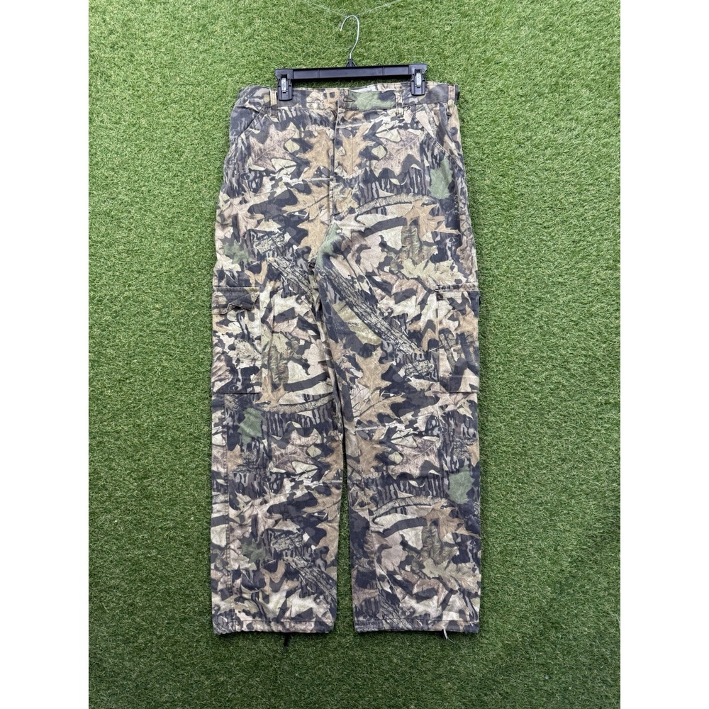 Jerzees Outdoors Pants Mens Large Camo Mossy Oak Cargo Hunting Workwear Nepal